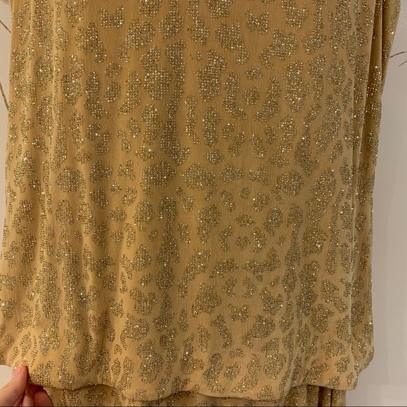 Gold/Champagne Blouson Evening Gown with Jacket - Picture 7 of 11